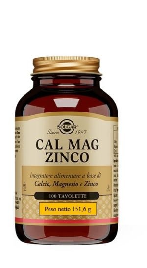 948011832-CAL MAG ZINCO 100TAV SOLGAR