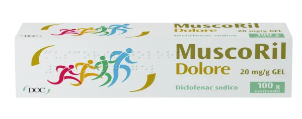 051378026-MUSCORIL DOLORE*GEL100G 20MG/G