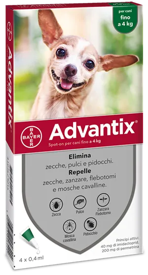 ADVANTIX SPOT ON*4PIP 0-4KG