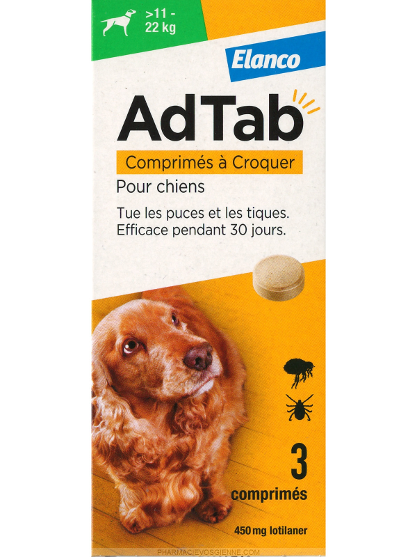 ADTAB*3CPR 450MG CANI 11-22KG