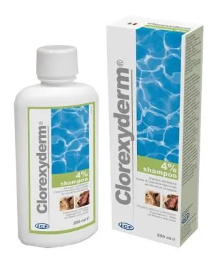 910597501-CLOREXYDERM SHAMPOO 4% 250ML VET