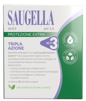 948088911-SAUGELLA ACTI3 SALVIETTINE10PZ