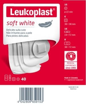 978502906-LEUKOPLAST SOFT WHITE 40PZ ASS