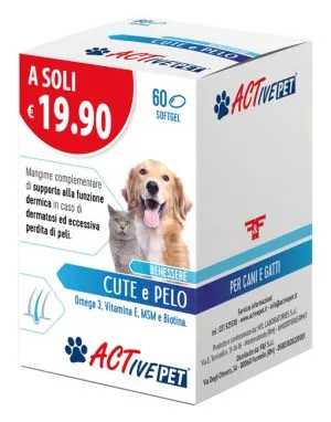 ACTIVE PET CUTE E PELO 60PRL