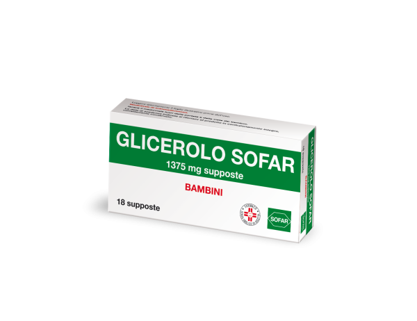 029720048-GLICEROLO SOFAR*BB 18SUPP 1500MG