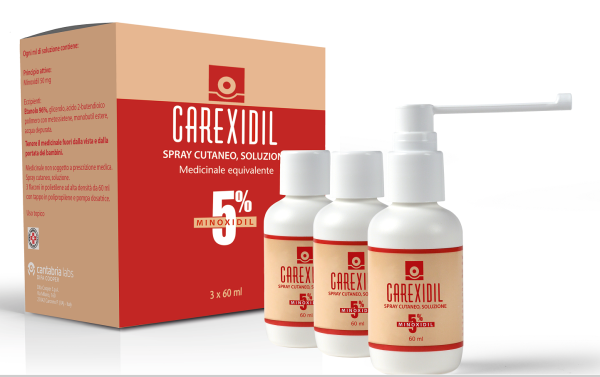 037291061-CAREXIDIL*3FL SOLUZ CUT 60ML5%