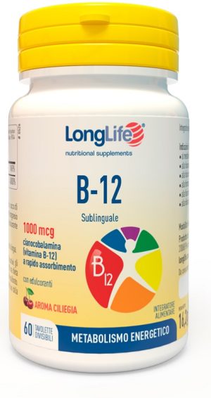 941181568-LONGLIFE B12 1000MCG 60CPR