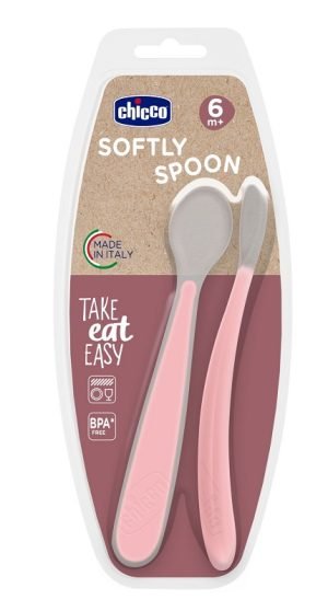 990460014-CH CUCCHIAIO SIL DOPP ROSA 6M