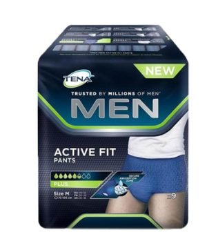 974053365-TENA MEN PANTS ACTIVE FIT M 9P