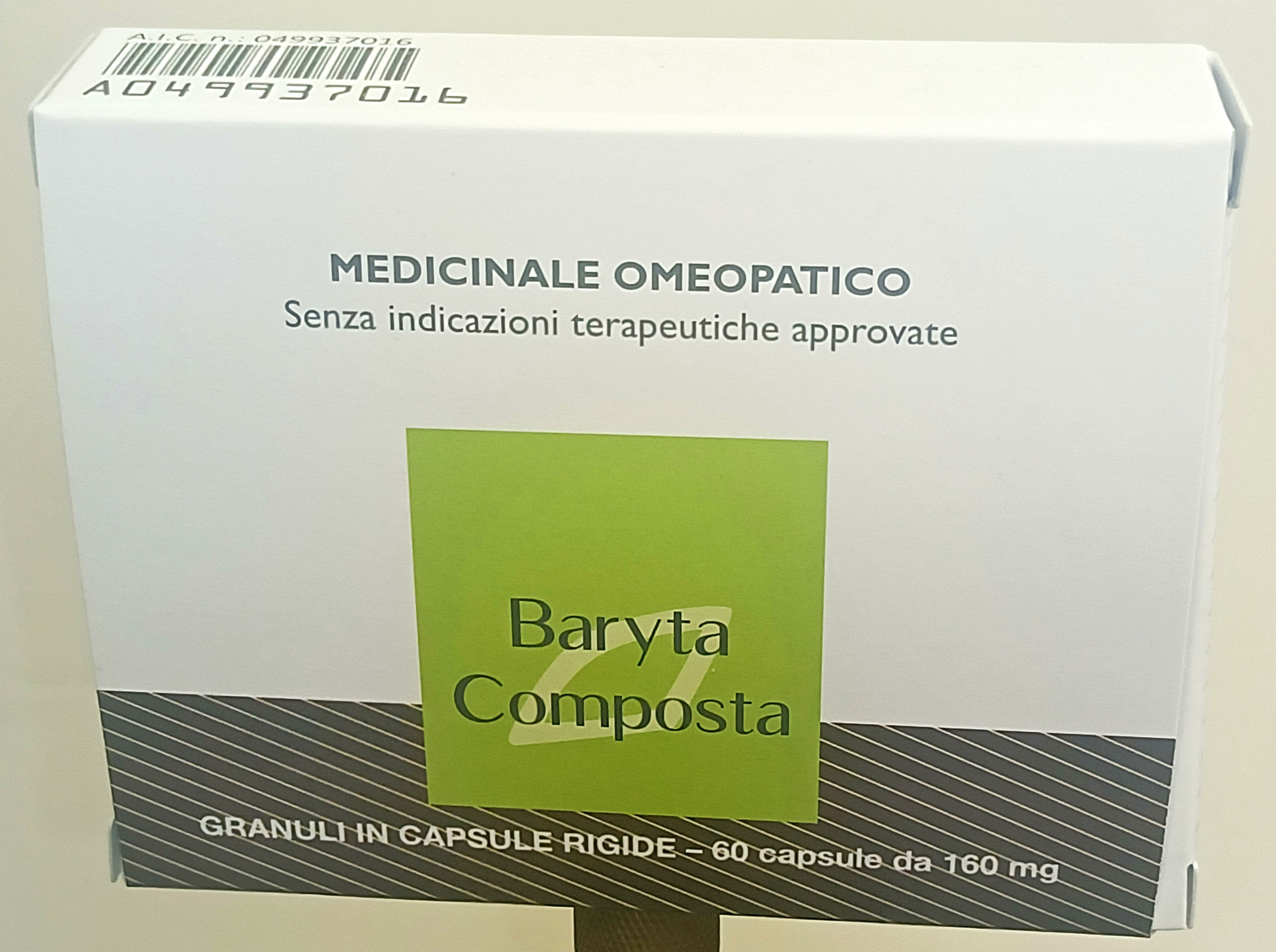 049937016-BARYTA COMPOSTA*60CPS 160MG