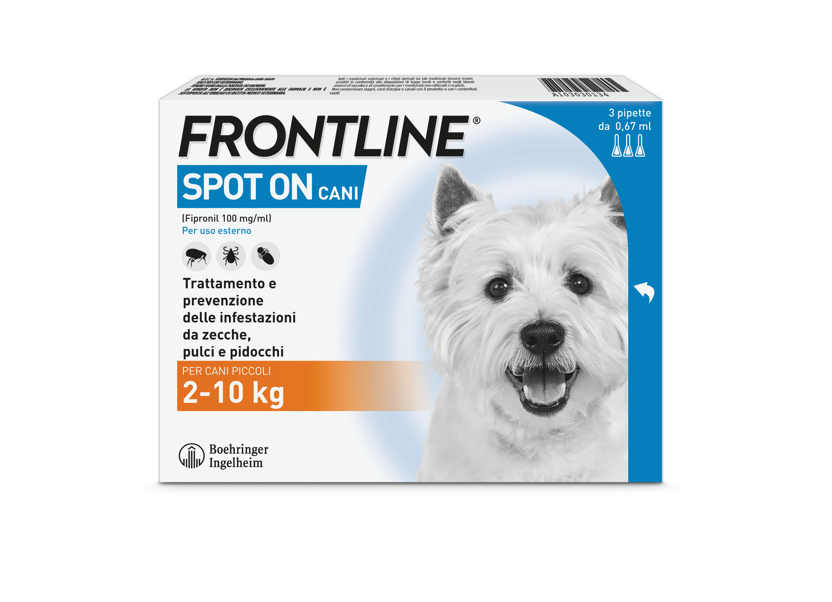 103030134-FRONTLINE-SPOTON CANI P 3PIP