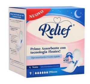991013665-RELIEF ASSORBENTI NOTTE 9PZ