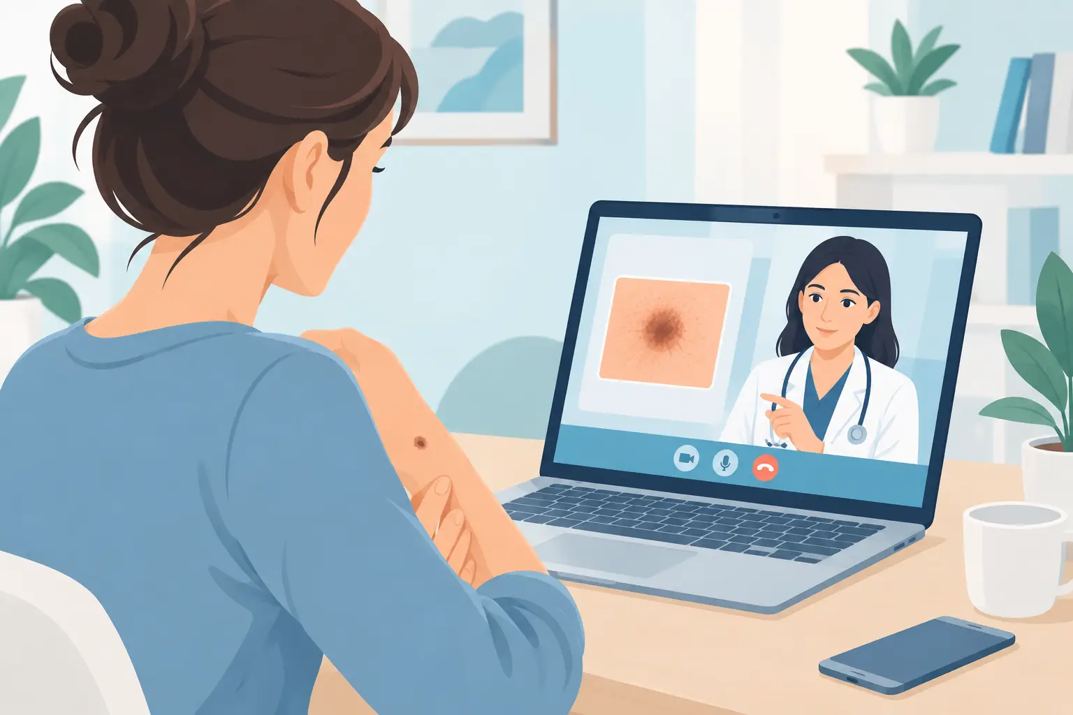 Dermatologia online, controllo nei da casa