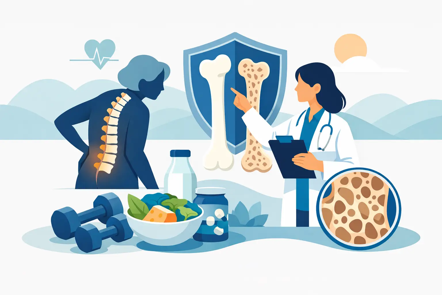 Guida alla prevenzione dell'osteoporosi