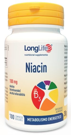 990403558-LONGLIFE NIACIN 100MG 100CPR