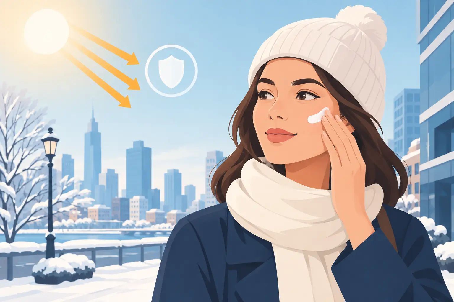 Perché proteggere la pelle dai raggi UV in città d'inverno