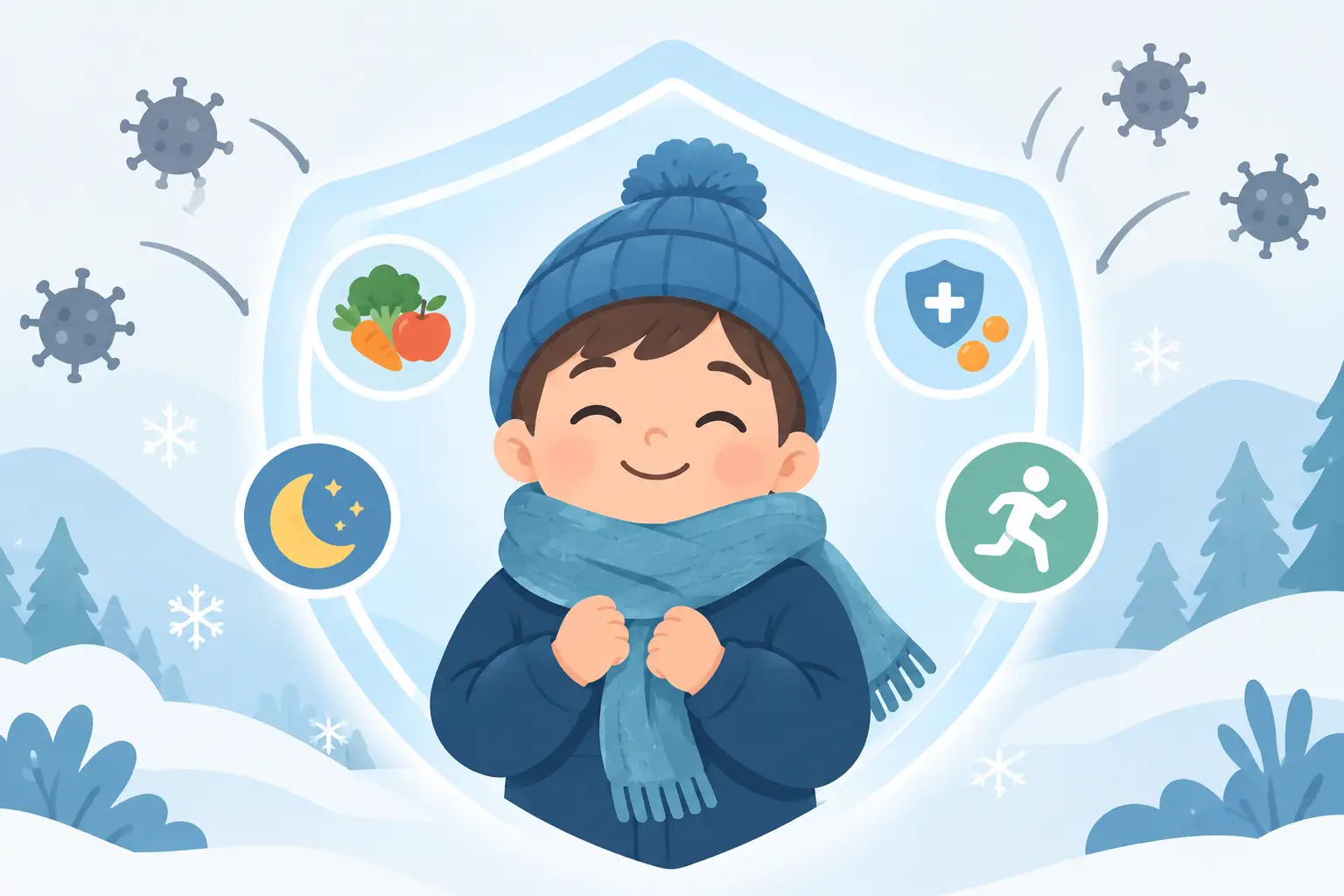 Preparare i più piccoli all'inverno: sistema immunitario
